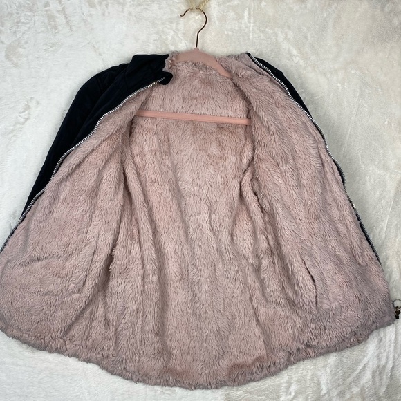 DKNY girls reversible anorak winter coat size medium - Picture 9 of 11